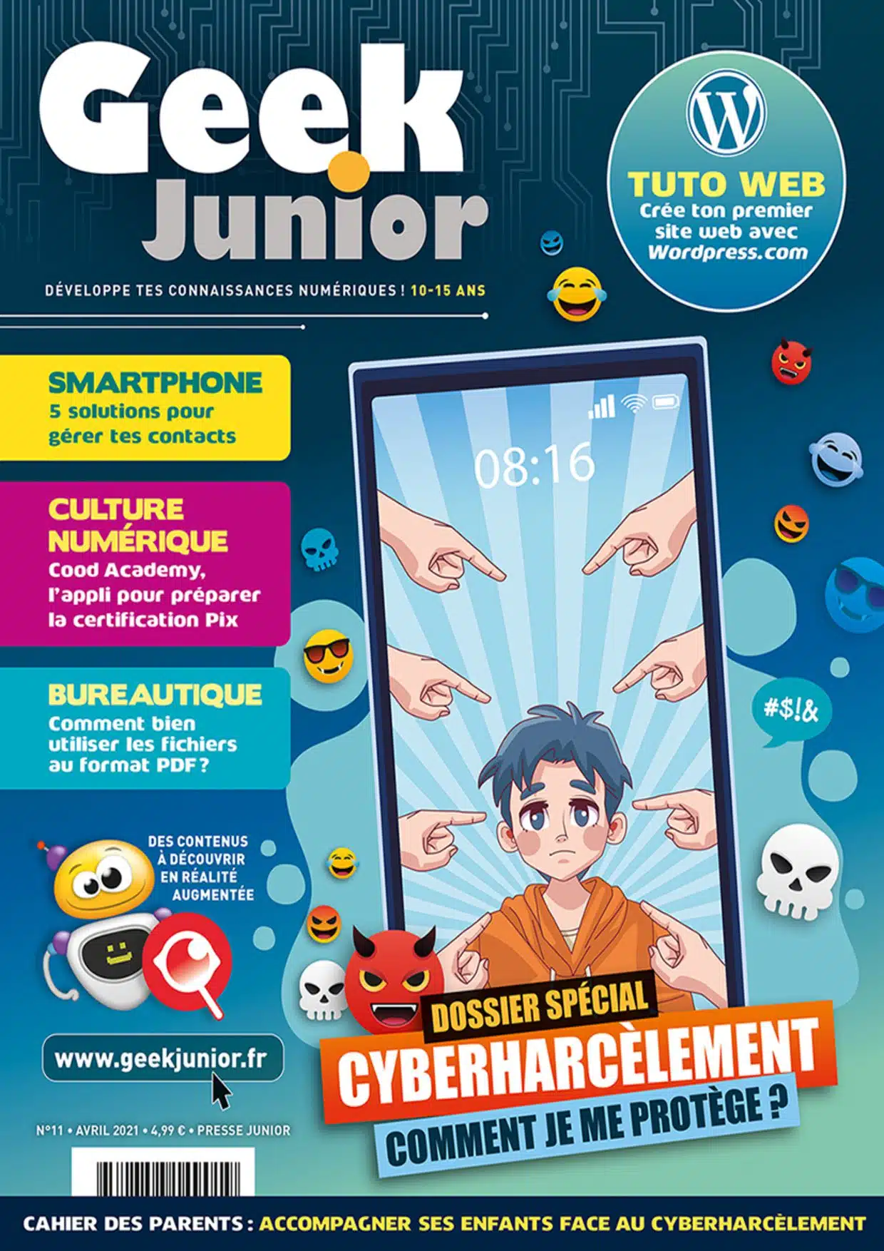 Couverture Geek Junior n°11