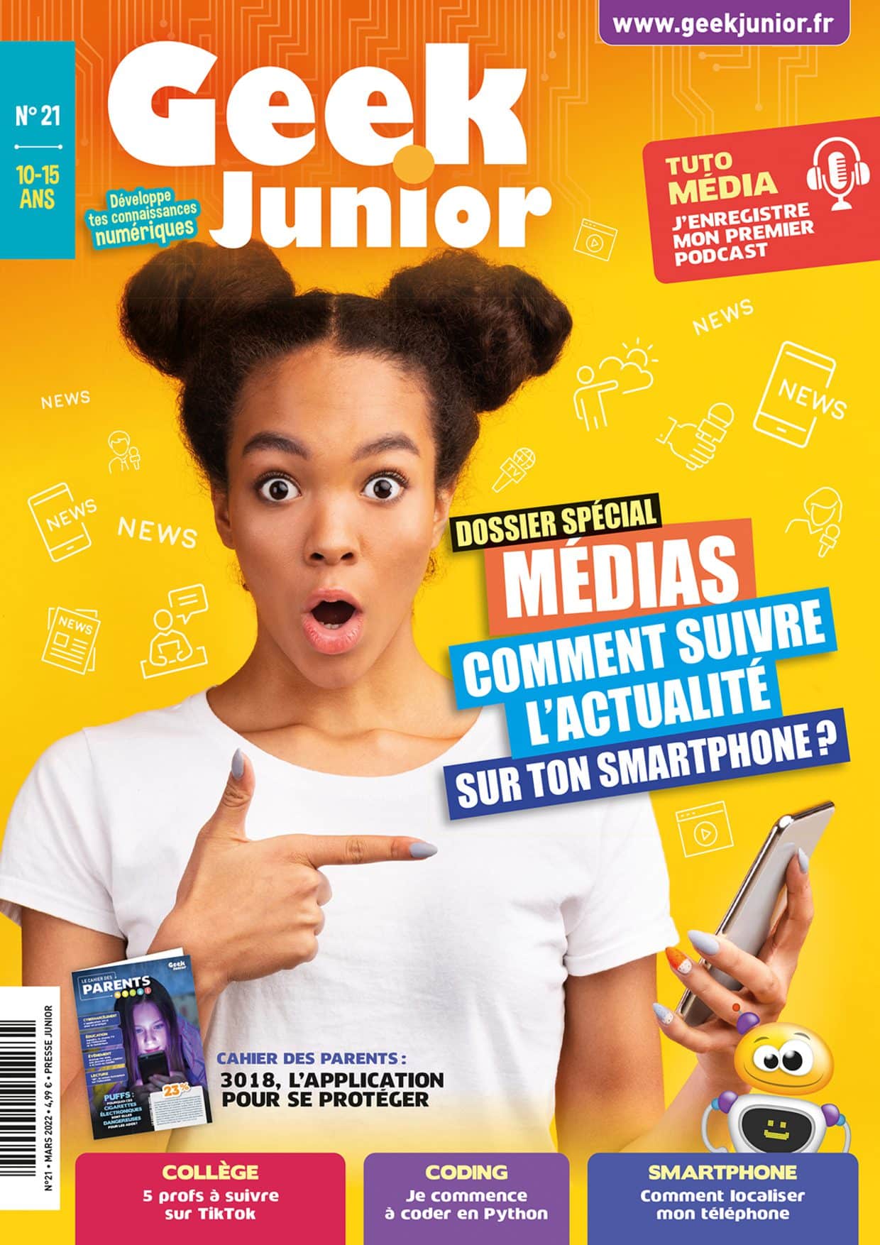 Couverture Geek Junior n°21